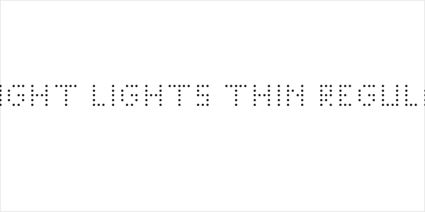 Bright Lights Thin Regular Logo