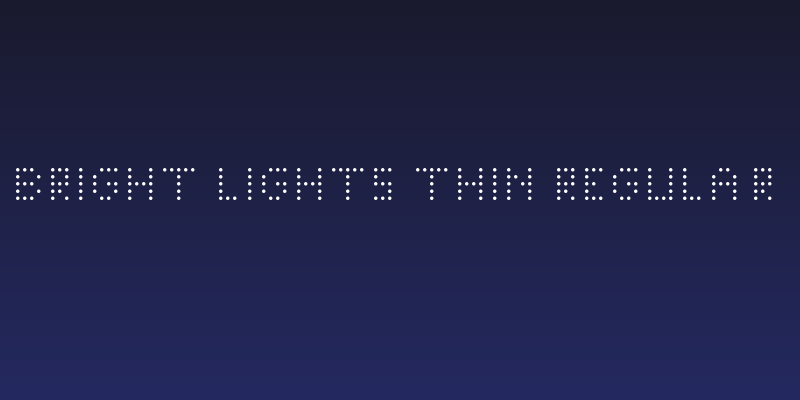 Bright Lights Thin Regular Social Header