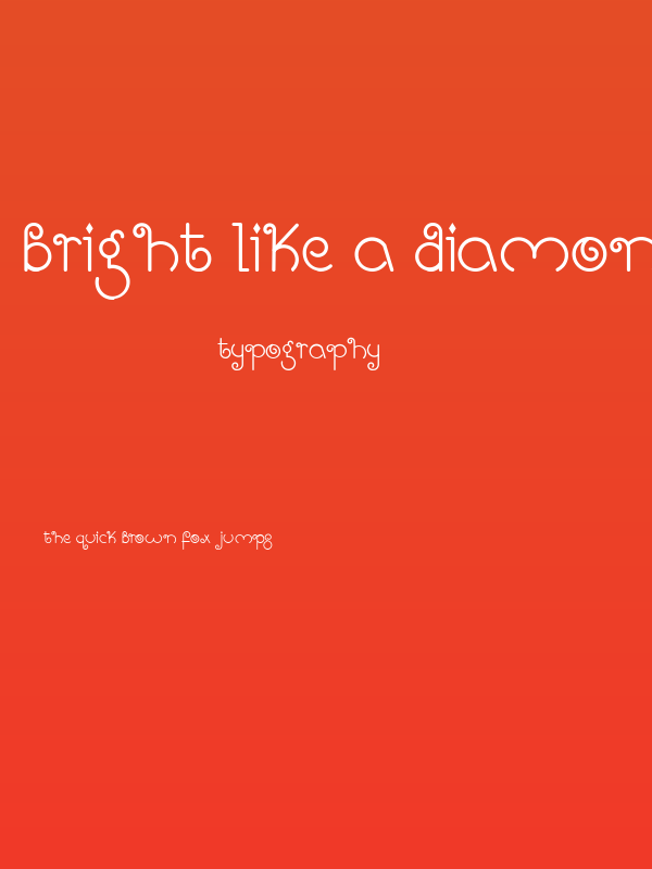 Bright Like A Diamond Poster