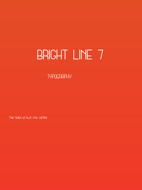 Bright Line 7 Poster
