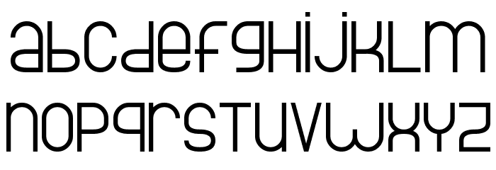 Bright Line 7 Font LOWERCASE