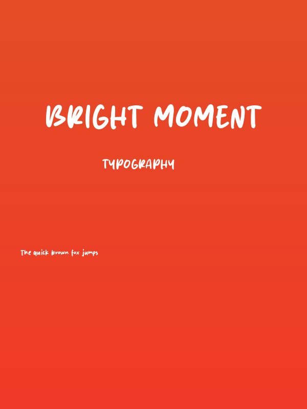 Bright Moment Poster