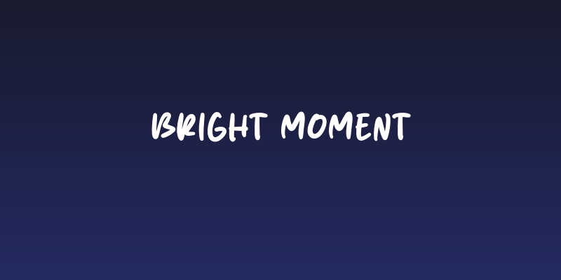 Bright Moment Social Header