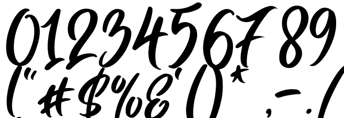 Bright Monday Font OTHER CHARS