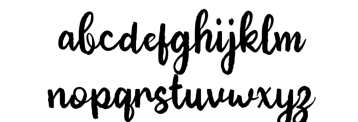 Bright Nature Font LOWERCASE