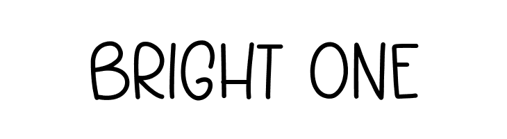 Bright One  नि: शुल्क फ़ॉन्ट्स डाउनलोड