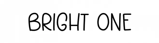 Bright One  font caratteri gratis