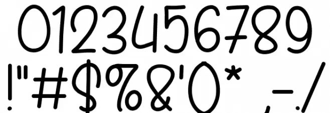 Bright One フォント その他の文字