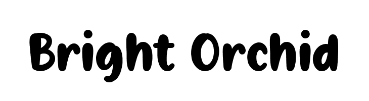 Bright Orchid Font
