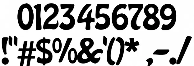 Bright Pumpsky-Demo Font OTHER CHARS