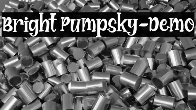Bright Pumpsky-Demo Font examples