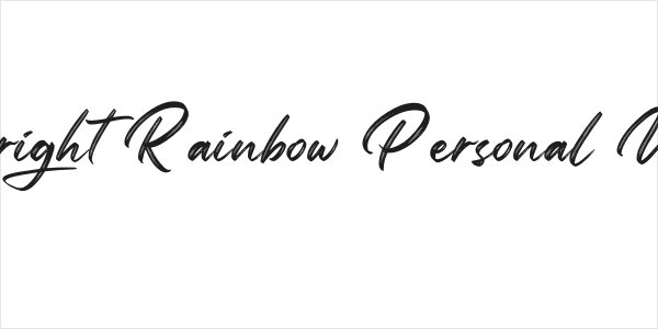 Bright Rainbow Personal Use Logo
