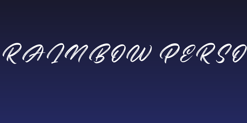 Bright Rainbow Personal Use Social Header