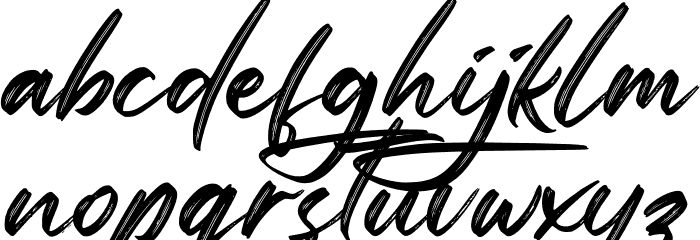 Bright Rainbow Personal Use Font LOWERCASE