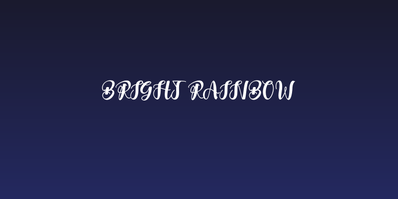 Bright Rainbow Social Header