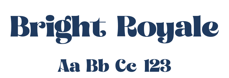 Bright Royale Font Preview