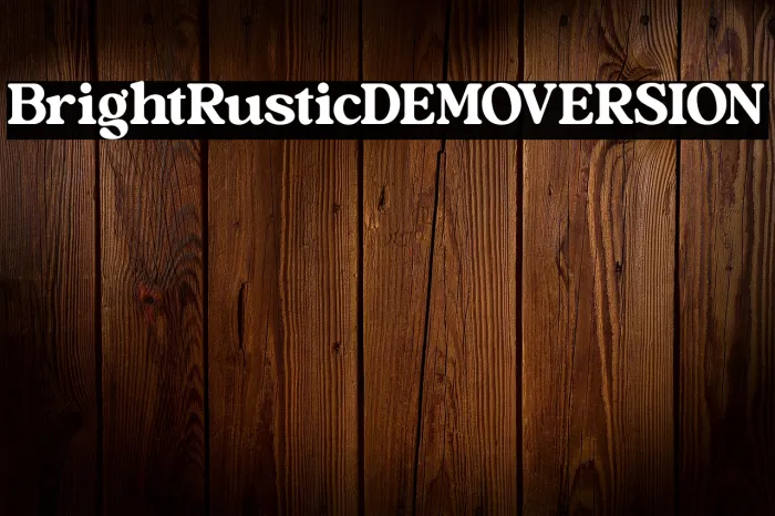 Bright Rustic DEMO VERSION Example 1