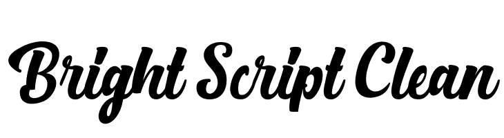 Bright Script Clean  Descarca Fonturi Gratis