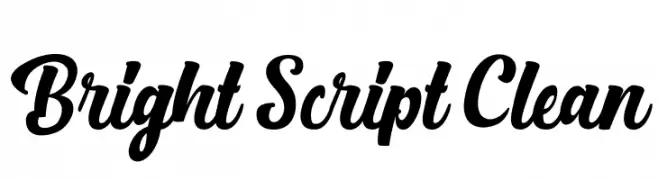 Bright Script Clean  नि: शुल्क फ़ॉन्ट्स डाउनलोड