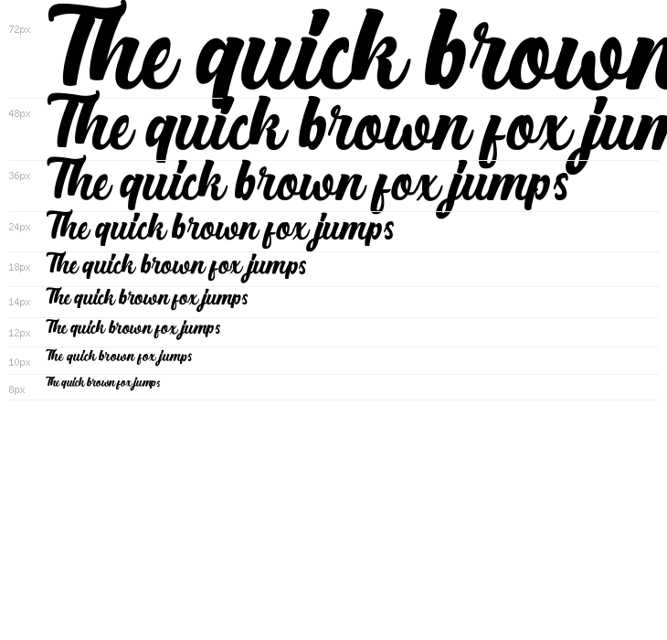 Bright Script Clean Waterfall