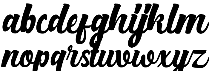 Bright Script Clean Fonte MINÚSCULAS