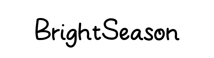 Bright Season  フリーフォントのダウンロード