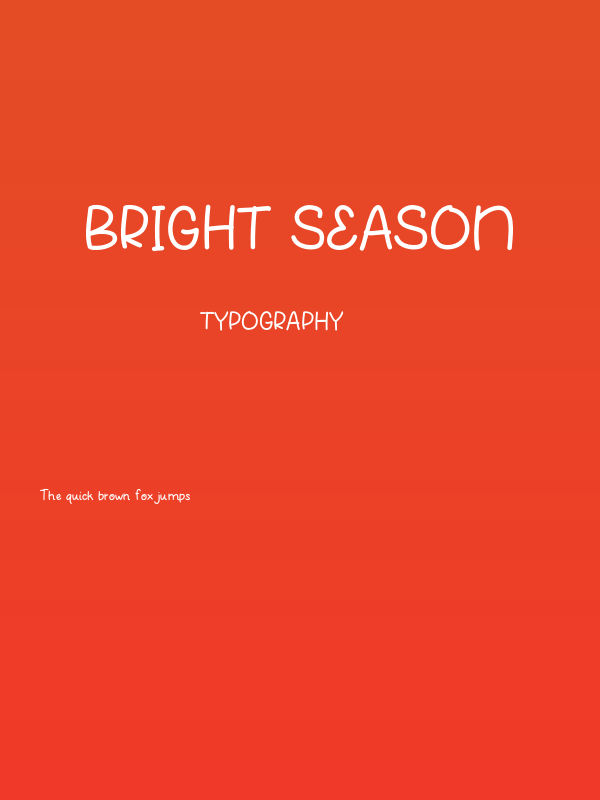 Bright Season Poster