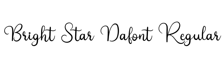 Bright Star Dafont Regular  Frei Schriftart Herunterladen