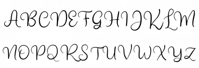Bright Star Dafont Regular 字体 大写
