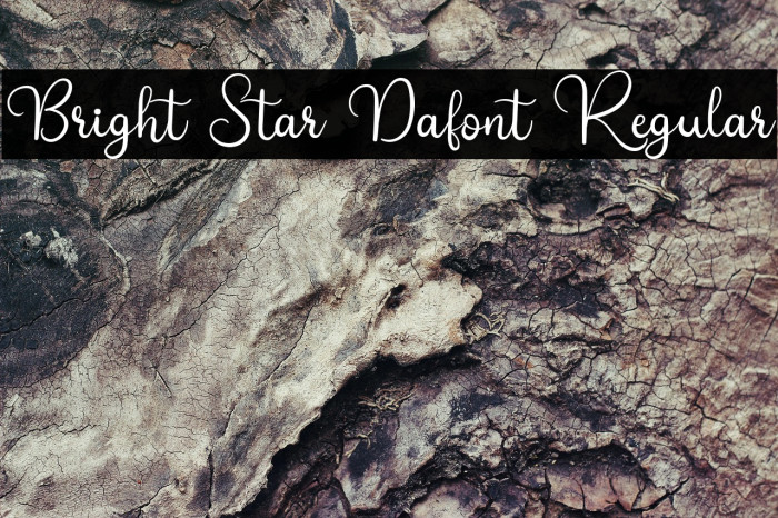 Bright Star Dafont Regular Example 1