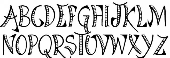 Bright Star Tonight Schriftart Groß