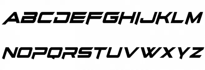 Bright Star Schriftart Groß