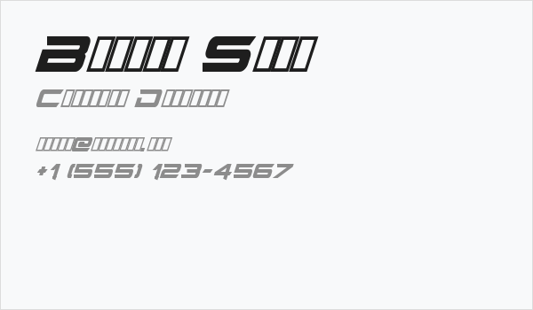 Bright Star Business Card