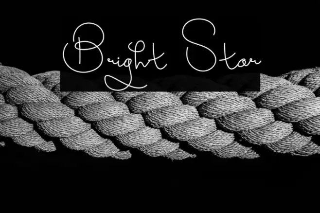 Bright Star Font examples