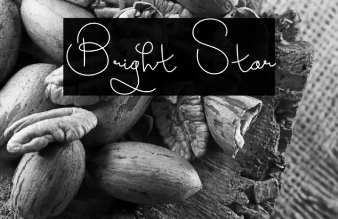 Bright Star Font examples
