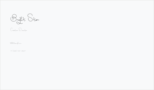Bright Star Business Card