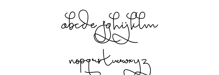 Bright Star Font LOWERCASE