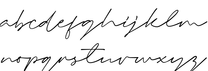 Bright Starla Font LOWERCASE