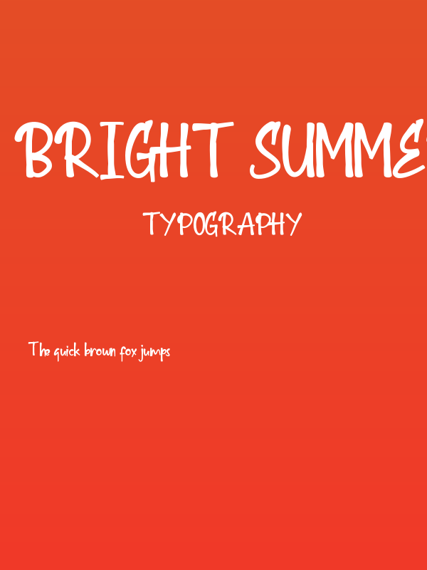 Bright Summer Demo Poster