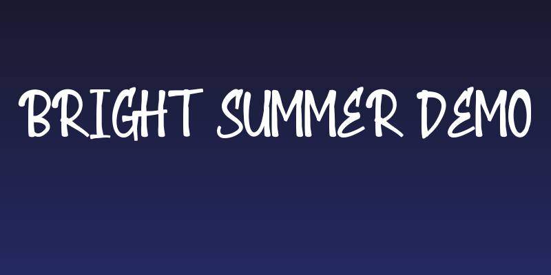 Bright Summer Demo Social Header