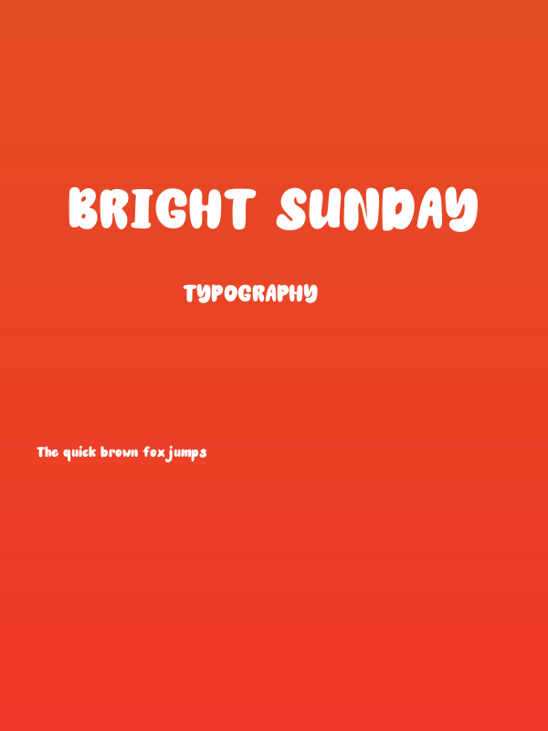 Bright Sunday Poster