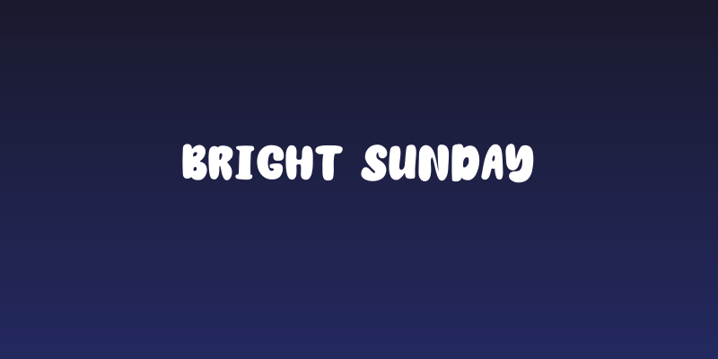 Bright Sunday Social Header
