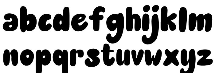 Bright Sunday Font LOWERCASE