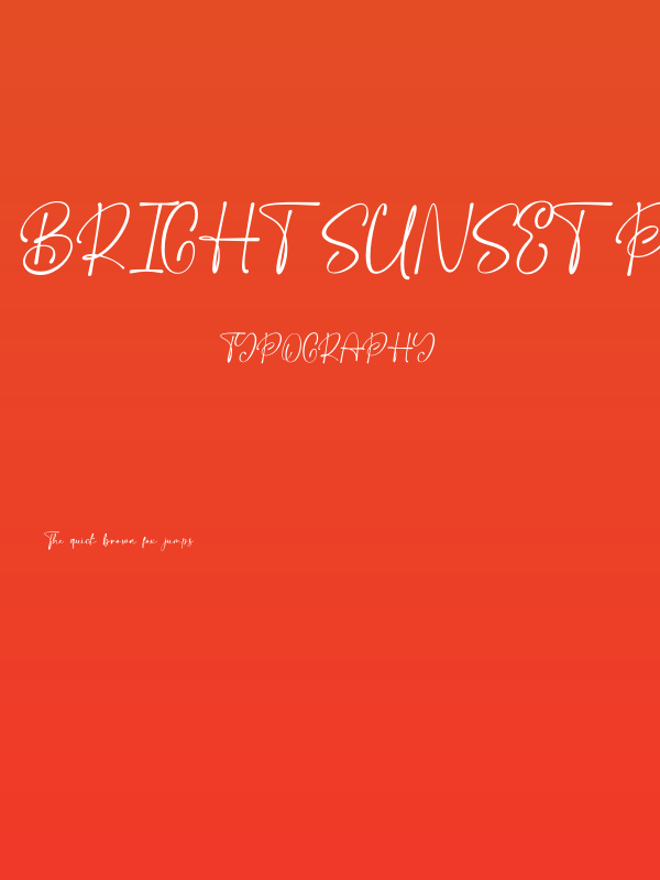 Bright Sunset Personal Use Poster