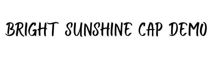 Bright Sunshine Cap Demo  Frei Schriftart Herunterladen
