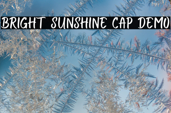 Bright Sunshine Cap Demo Example 2