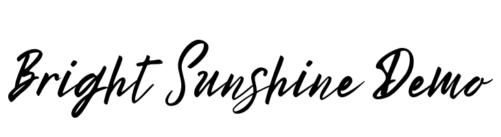 Bright Sunshine Demo  Frei Schriftart Herunterladen