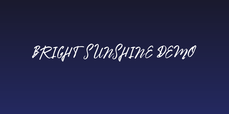 Bright Sunshine Demo Social Header