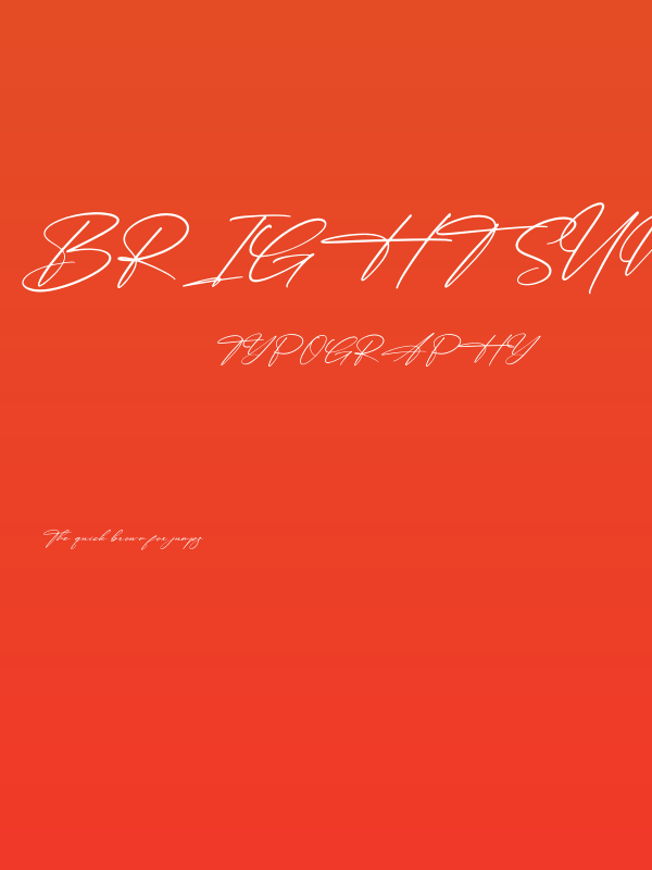 Bright Sunshine Poster