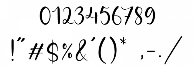 Bright Violet Font OTHER CHARS